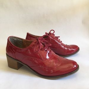 Rampage Underscore Women’s 9 Red Wingtip Oxfords